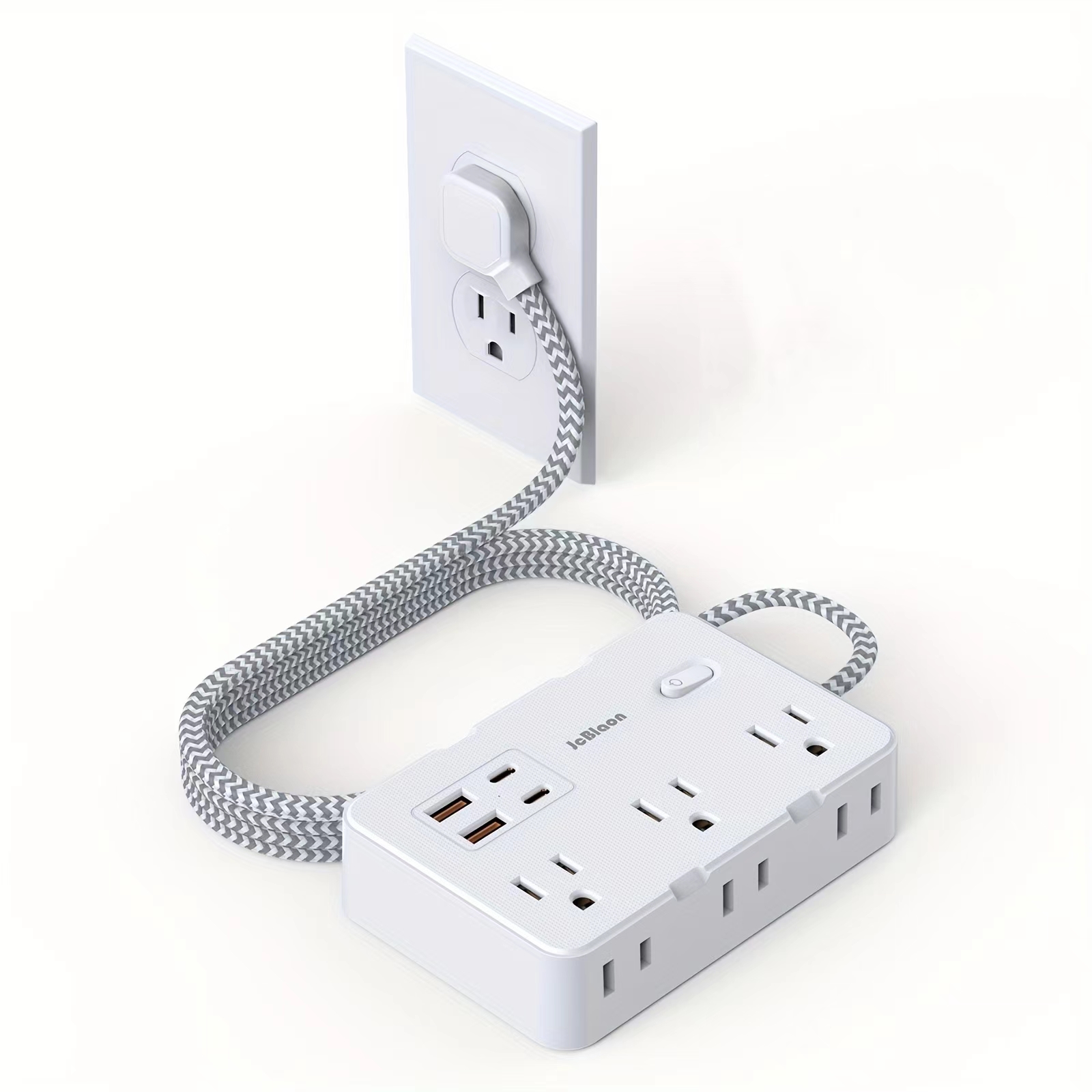 Home Improvement Outlet - US-Stecker AC-Steckdose Multiprise Power Strip Geflochtenes