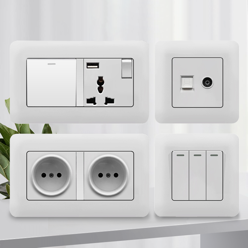 Home Improvement Outlet - Eu russisch weiß wand schalter steckdose
