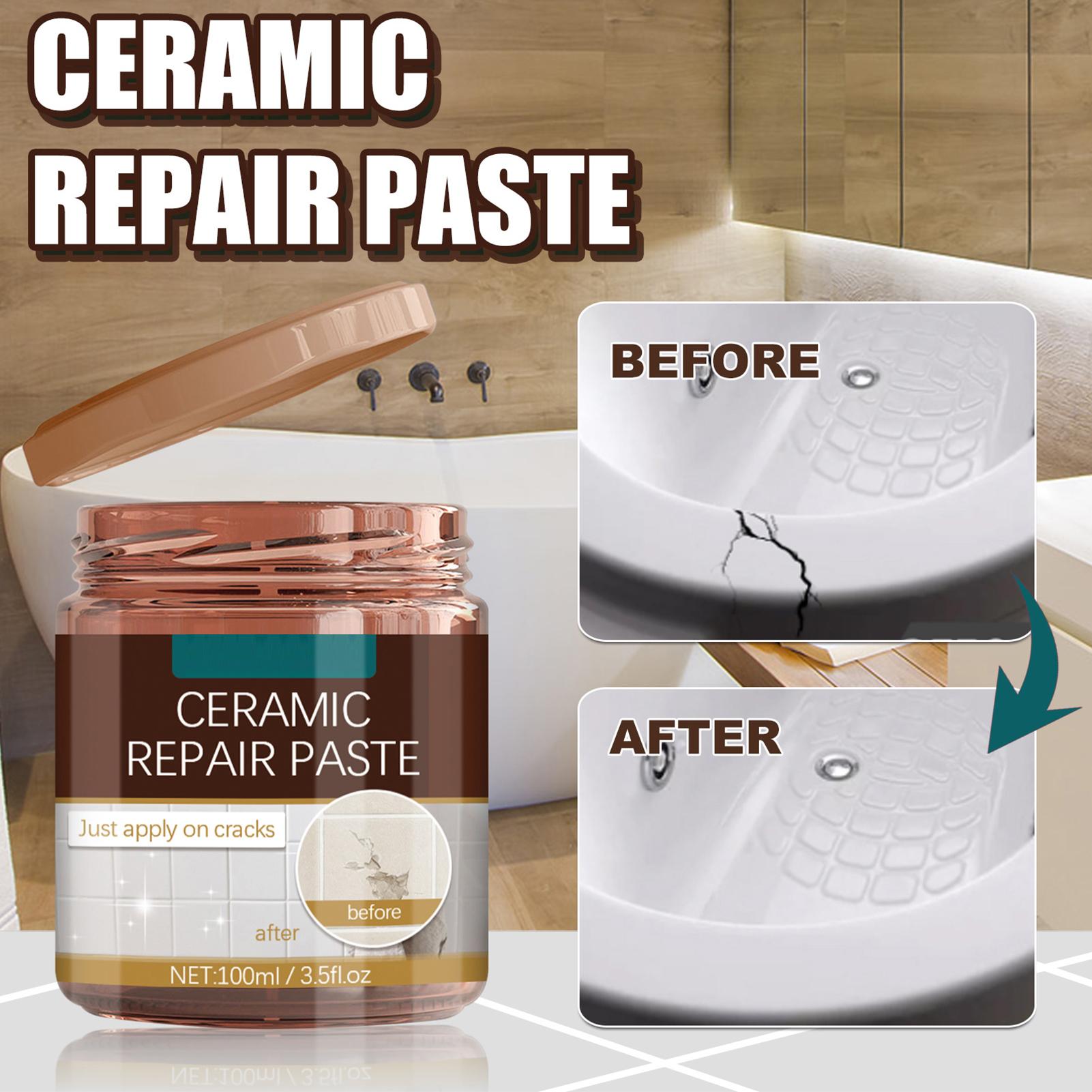 Tile Grout Repair - Badewannen-Reparaturpaste-Set: Emaille- und Porzellan-Füller, Fliesenversiegelung für